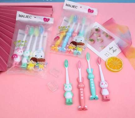 SIKAT GIGI ANAK KARAKTER 4pc / SIKAT GIGI ANAK / SIKAT GIGI ANAK LUCU