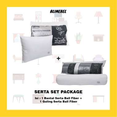[PAKET] Bantal Serta Ball Fiber + Guling Serta Ball Fiber +Packing Kempes
