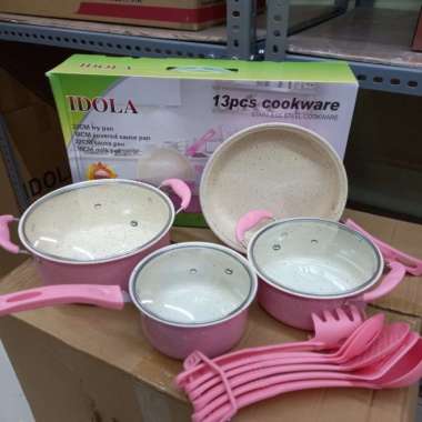 Cookware Idola 13 pcs - Panci set 13 pcs - Hitam ORI 100% Multicolor