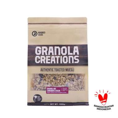 FS - Hundred Seeds Granola Creations Cinnamon & Raisin Makanan [1 kg]