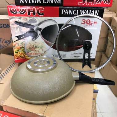 Panci Wajan 30cm - Wok Pan HC Pan - Merah ORI 100% Multicolor