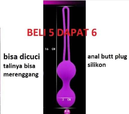 D277 Anus anal plug silikon silicon prostat butt hole alat bantu pijat