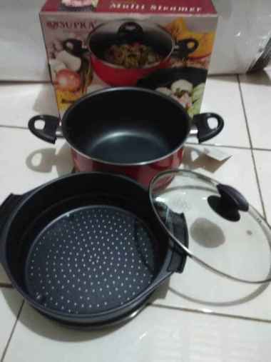 Supra Rosemary Multi Steamer 24cm - Panci Kukus Supra 24 cm ORI 100% Multicolor