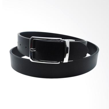 Enable Man Kulit Ikat Pinggang Pria - Black