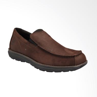Timberland Edgemont Moc Toe Slip On Sepatu Pria - Brown