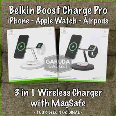 Wireless Charger iPhone 13 12 Airpods Pro Apple Watch Belkin Boost Charge Pro 3in1with MagSafe Origi