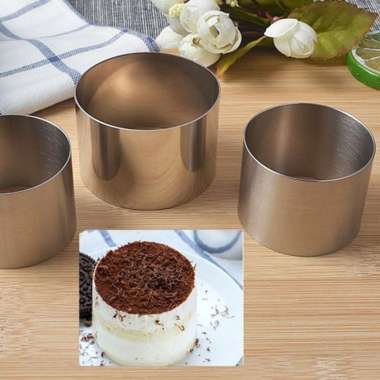 3 Pcs / Size Round Mousse Cake Dessert Ring uk 8cm, 10cm, 12cm