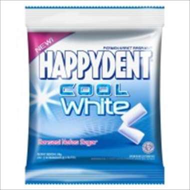 Happydent Cool White Permen Karet Rasa Mint 70 Gr