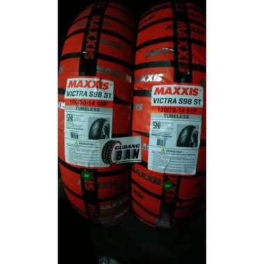 paket ban luar maxxis victra uk 100 / 80 -14 dan 120 / 70 -14 PCX