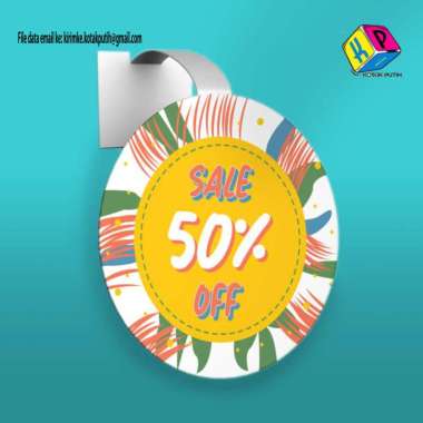 Cetak Murah Wobbler dan Hang Tag Full Colour