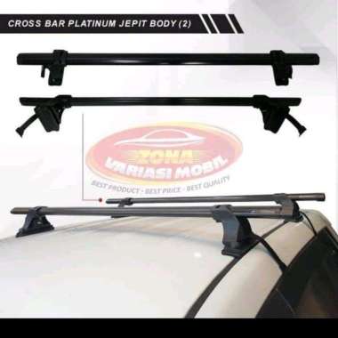 Platinum Cross Bar Rack Mobil Jepit Body Black