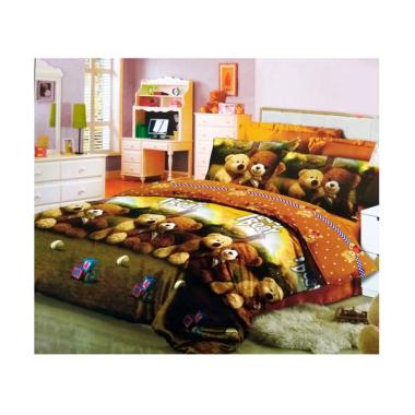 Ellenov Motif Teddy Bear Katun Microtencel Set Sprei