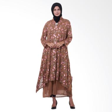 Kasa Heritage Talitha Long Dress Gamis Wanita - Brown Latte