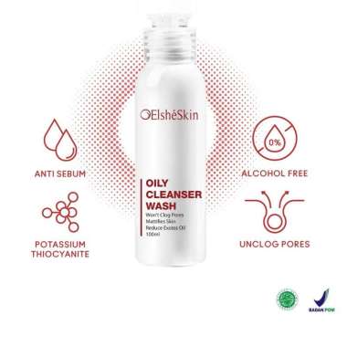 ElsheSkin Oily Cleanser Wash - Sabun Wajah Pria - Pembersih Wajah Berminyak Pria - SDabun Pencuci Wa