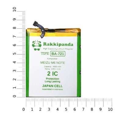 RakkiPanda - Baterai BA721 Meizu M6 Note