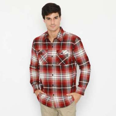 Platini Kemeja Flanel Pria Lengan Panjang 76234 L