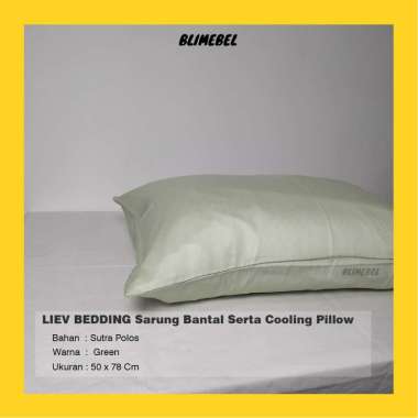 [PREMIUM QUALITY] Sarung Bantal Serta Cooling Pillow Uk. 50 x 78 cm Sutra Green