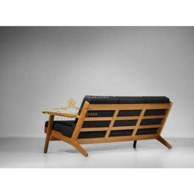 Kursi Panjang Sofa Bed Kayu jati solid , Sofa Japandi