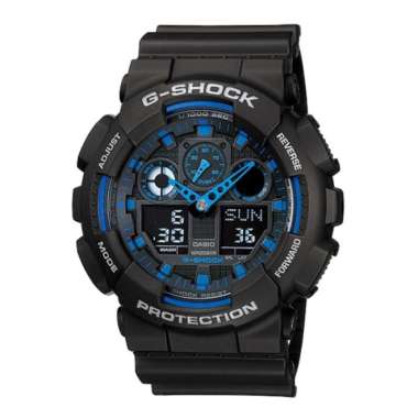 CASIO ORIGINAL - CASIO G-SHOCK GA-100-1A2 - JAM TANGAN PRIA JAM PRIA - RUBBER G SHOCK GSHOCK CASIO G