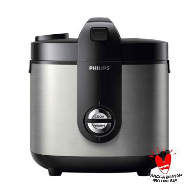 PHILIPS HD 3132 Rice Cooker Black Silver