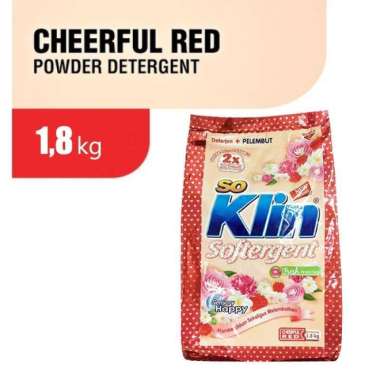 Promo Harga So Klin Softergent Cheerful Red 1800 gr - Blibli