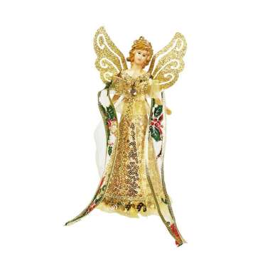 Tree Top Ornamen Natal/Bintang Pohon Natal Malaikat Gold