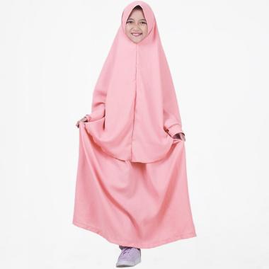 BajuYuli Gamis Syar'i Polos Wolly Crepe Baju Muslim Anak Perempuan