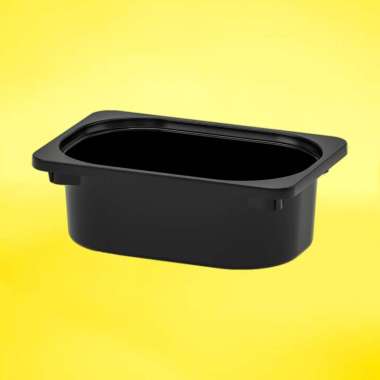 IKEA TROFAST Container Storage Box Kotak Sensory Tray Small 20x30x10cm Laci Rak Mainan Hitam