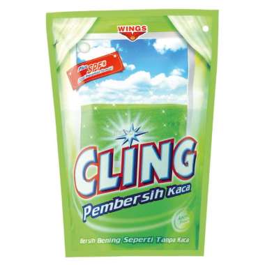 Cling Pembersih Kaca Pouch 425 ml / Pembersih Kaca Jendela / Pembersih Kaca Pintu