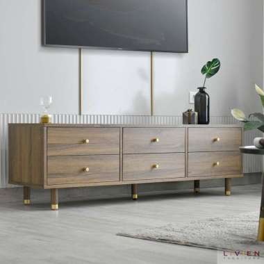 LIVIEN Rak TV , Rak TV Minimalis , Rak TV Monet 6 Drawer