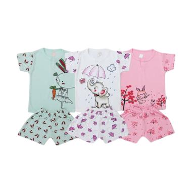 Kazel Zebe Kids Teens Elephant Edit ... engan Pendek Anak [3 Pcs]