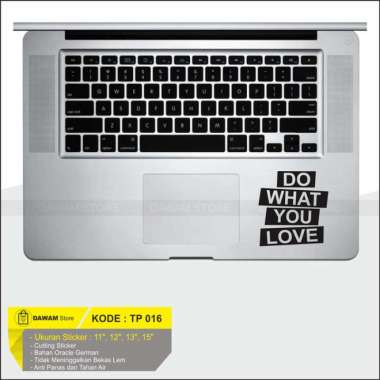 Sticker Trackpad Macbook Laptop Do You What You Love