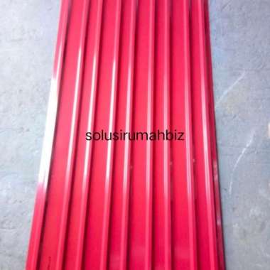 iklan atap 170cm galvalum 9 gelombang 170 cm merah warna coating roof