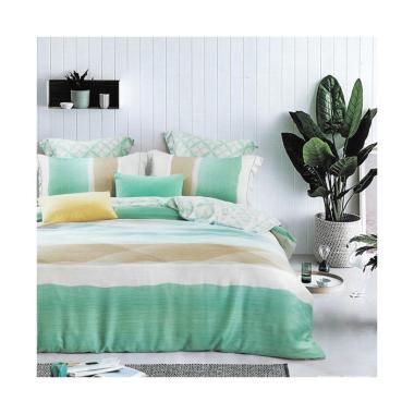 Depo Sprei Green Minimalis Tencel Set Sprei
