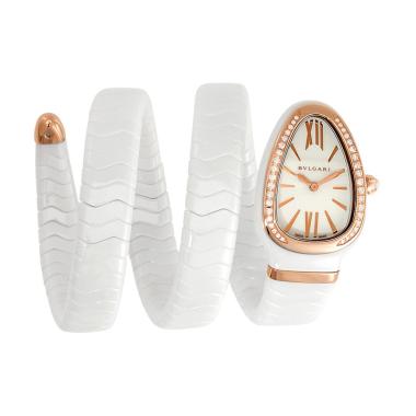 Bvlgari Serpenti Spiga Lacquered Pilished Dial Jam Tangan Wanita