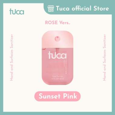 Tuca Hand Sanitizer and Surface Sanitizer - Sunset Pink - Food Grade Custom Hand Sanitizer Rose Vers