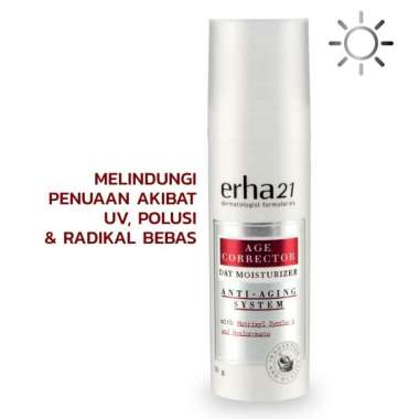 ERHA Age Corrector Day Moisturizer 30gr - Cream Siang Cegah Penuaan Dini - Cream Siang Pencerah dan
