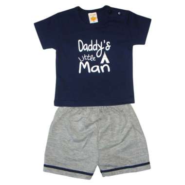 PLEU Setelan Daddy Little Man - Setelan Baju Tidur Anak Bayi Laki 6 bulan