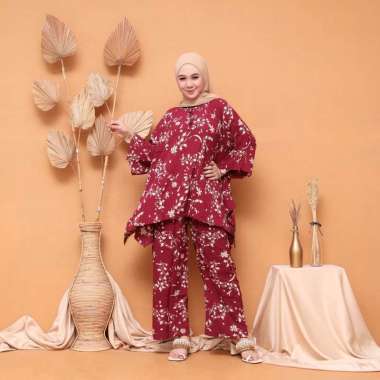 ONE SET WAKA WAKA MELATI  SET RAYON   SETELAN RAYON  ONE SET RAYON  SET WANITA  SETELAN WANITA KEKIN