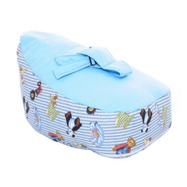 Bylio Baby Beanbag Sofa Bayi - Motif Panda Blue