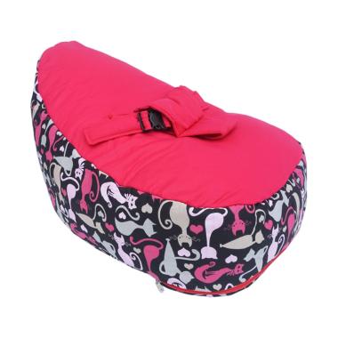 Bylio Cat Black Grey Baby Beanbag Sofa Dudukan Bayi