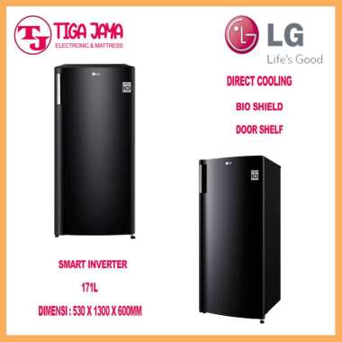 LG GN INV304BK STANDING FREEZER LG 6 RAK SMART INVERTER GNINV304BK LG