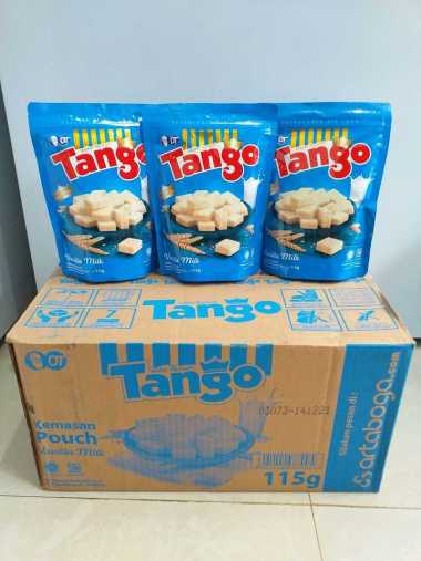 Promo Harga Tango Wafer Vanilla Milk 115 gr - Blibli