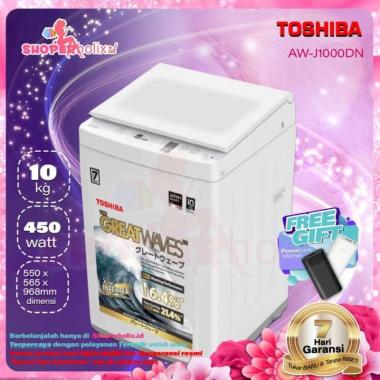 MESIN CUCI TOSHIBA 1 TABUNG AW-J1000DN 10Kg TOP LOADING OTOMATIS