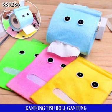 Tempat Tisu Gulung Sarung Tisu WC Tissue Holder Gantung Pink