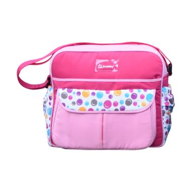 Snobby Saku Motif Happy Bubble Tas Bayi [Size Medium] Pink