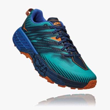 SEPATU LARI PRIA TRAIL HOKA ONE ONE SPEEDGOAT 4 ATLANTIS ORIGINAL 10