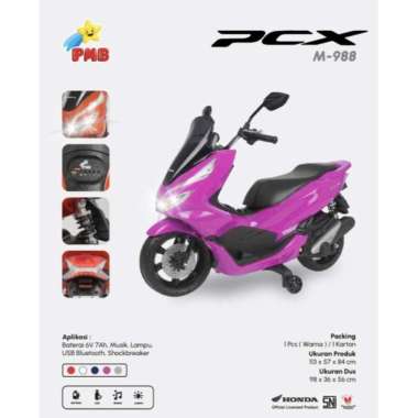 Motor Aki Anak Honda PMB PCX M-988 M988 Motor Mainan Anak Murah