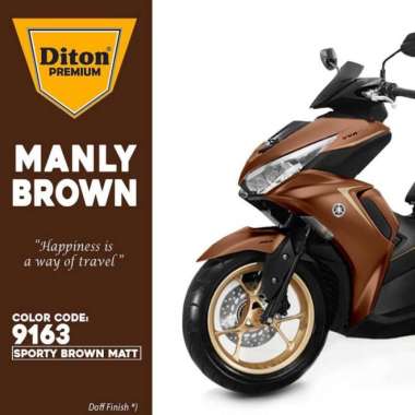 DITON PREMIUM Cat Semprot Metallic & Pearl- Sporty Brown Matt 9163