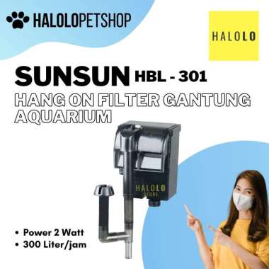 Filter Aquarium Gantung SUNSUN 300Liter HBL 301 Hang On Filter Gantung